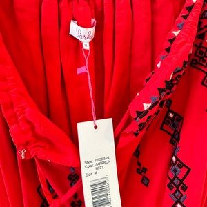 NWT Parker Tammy Embroidered Dress Boho Smocked M